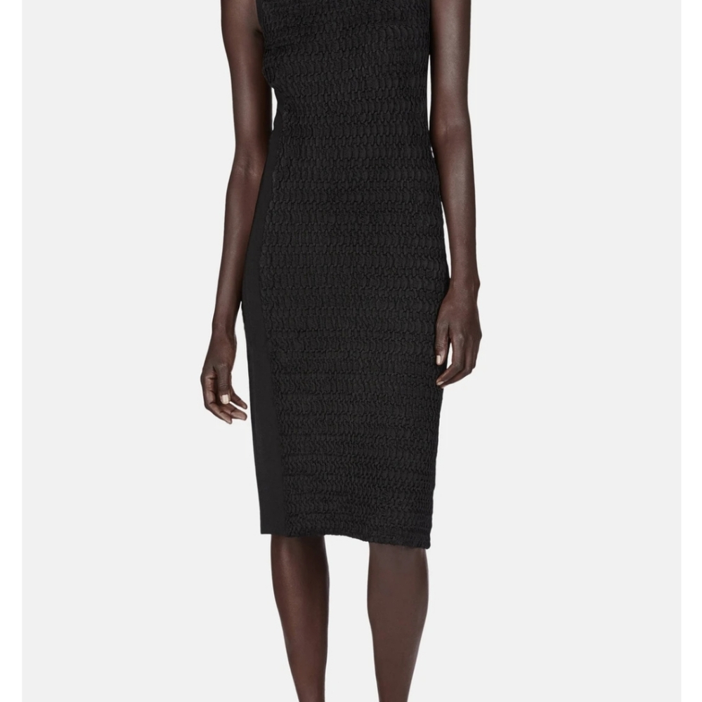 Edun wavy stitched sleeveless dress